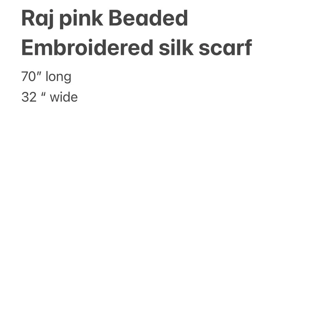 Raj Pink Silk with Gold Embellishments Embroidered Scarf Stunning! 70” x 32”